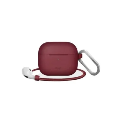 Uniq Vencer Silicone Hang Case for Airpods 3 -Burgundy